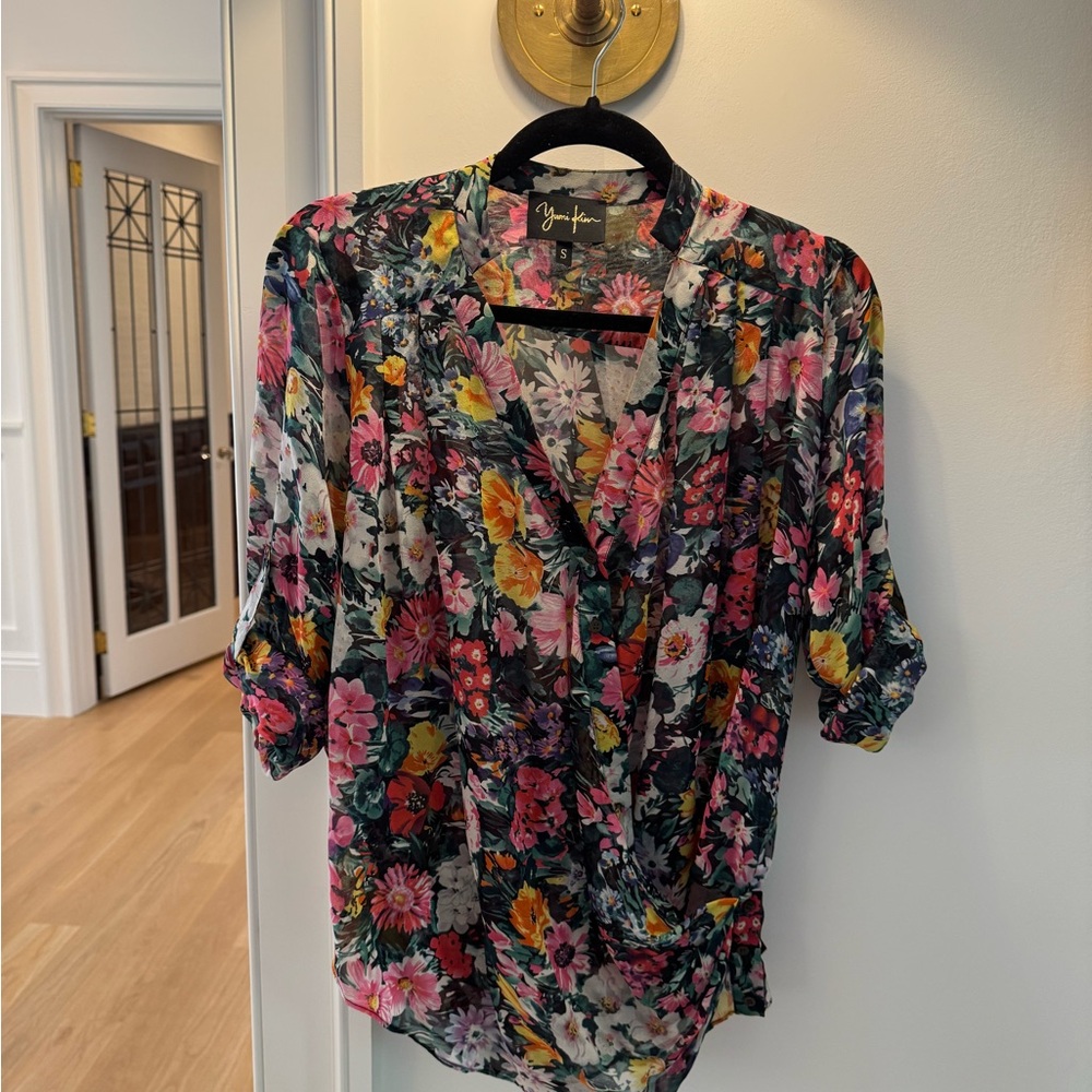 Yumi Kim Floral Blouse - Pink, Yellow, Green